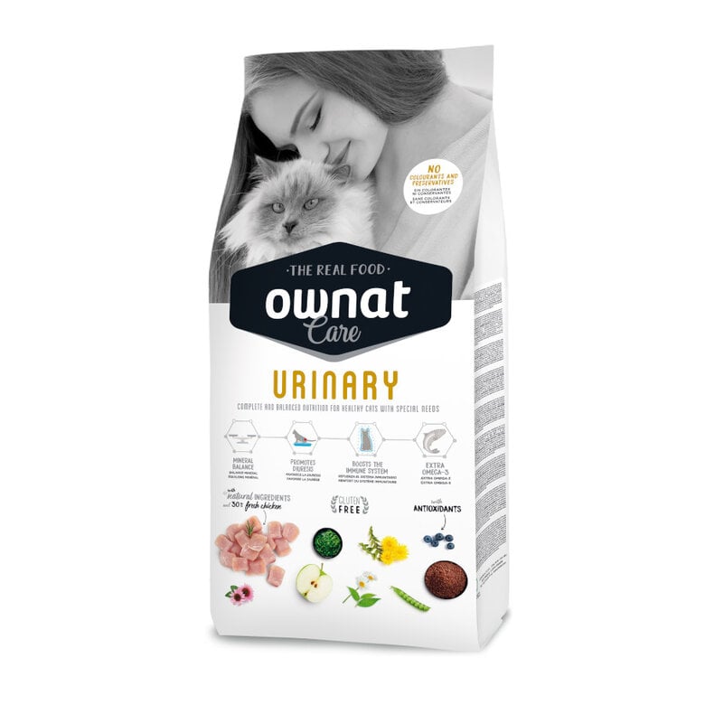Ownat Care Cuidado Urinário Ração de frango para gatos,  Imagem número 1 Ownat Care Cuidado Urinário Ração de frango para gatos, , large Imagem número 1