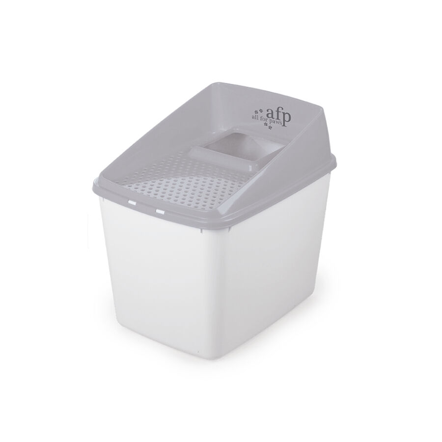All For Paws No Mess Caixa de Areia Cinzenta com tampa para gatos, , large Imagem n&uacute;mero 1