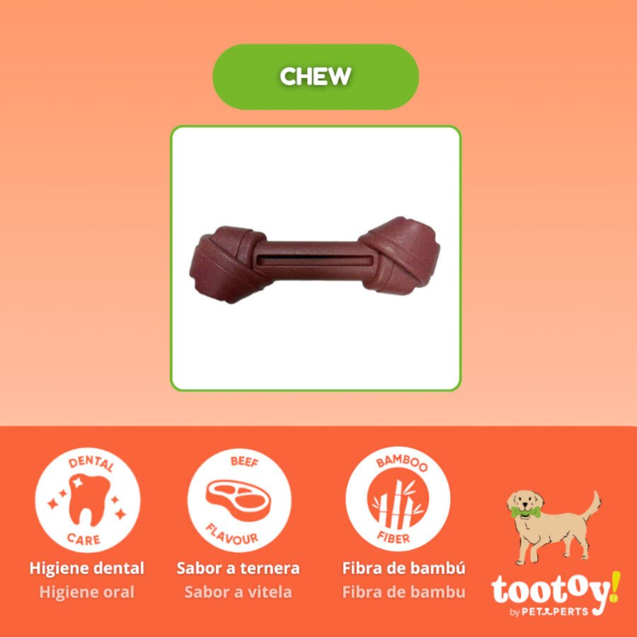 Tootoy! Chew Osso de bamboo para c&atilde;es, , large Imagem n&uacute;mero 3