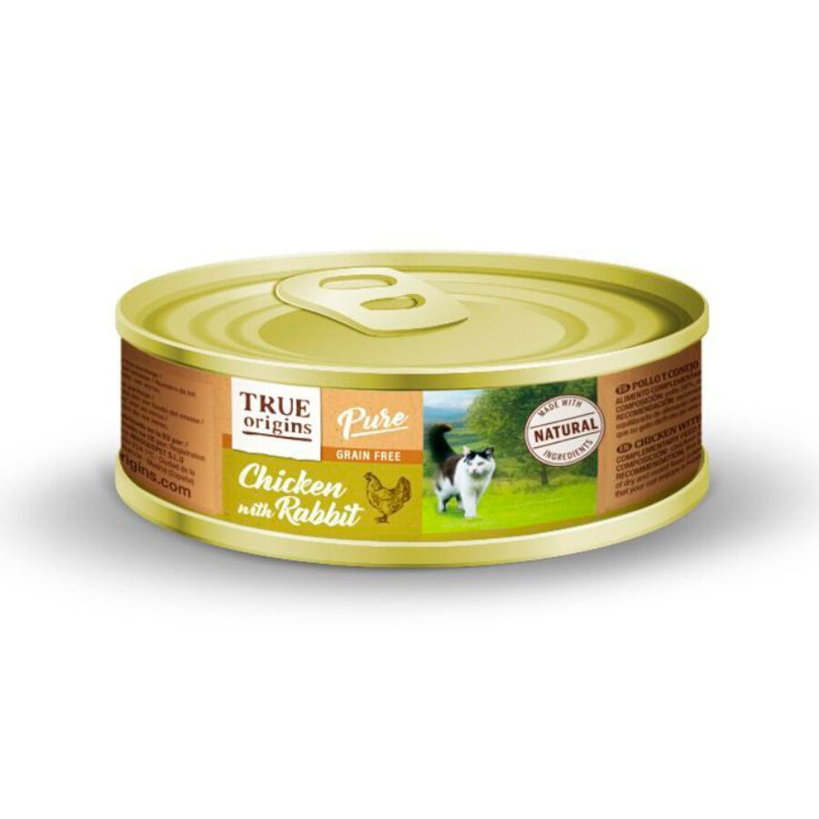 85 g True Origins Adult Pure Frango e Coelho lata para gatos, , large Imagem n&uacute;mero 1