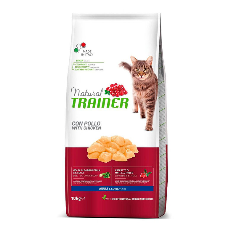 10 kg Natural Trainer Adult Frango ração para gatos ,  Imagem número 1 10 kg Natural Trainer Adult Frango ração para gatos , , large Imagem número 1