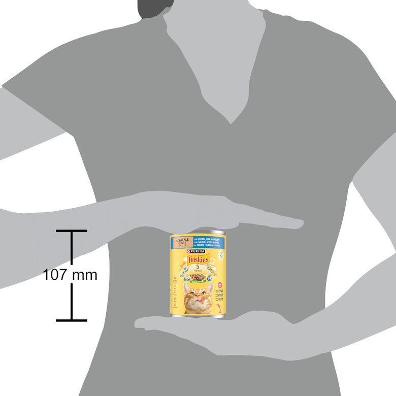 400 g Purina Friskies Adult salmão e atum lata para gatos,  Imagem número 5 400 g Purina Friskies Adult salmão e atum lata para gatos, , large Imagem número 5