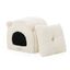 Leeby Igloo amovível em pele de carneiro branca para gatinhos, , large Indicador imagem número 5