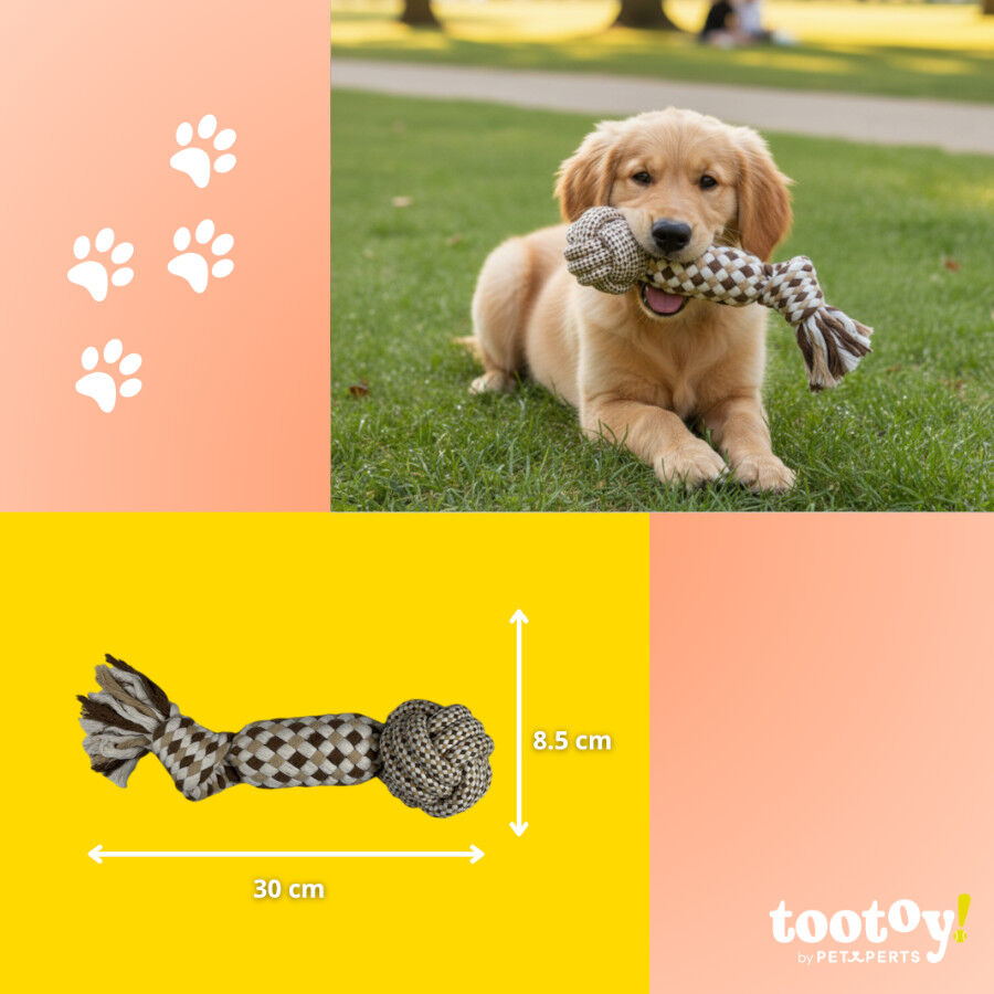Tootoy! Pull Bola com apito e corda para c&atilde;es, , large Imagem n&uacute;mero 4