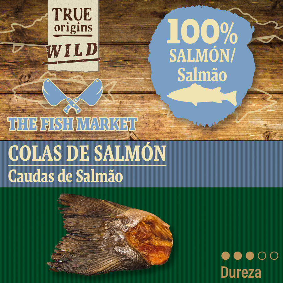 90 g. True Origins Cola de Salm&oacute;n Snack para perros, , large Imagem n&uacute;mero 4