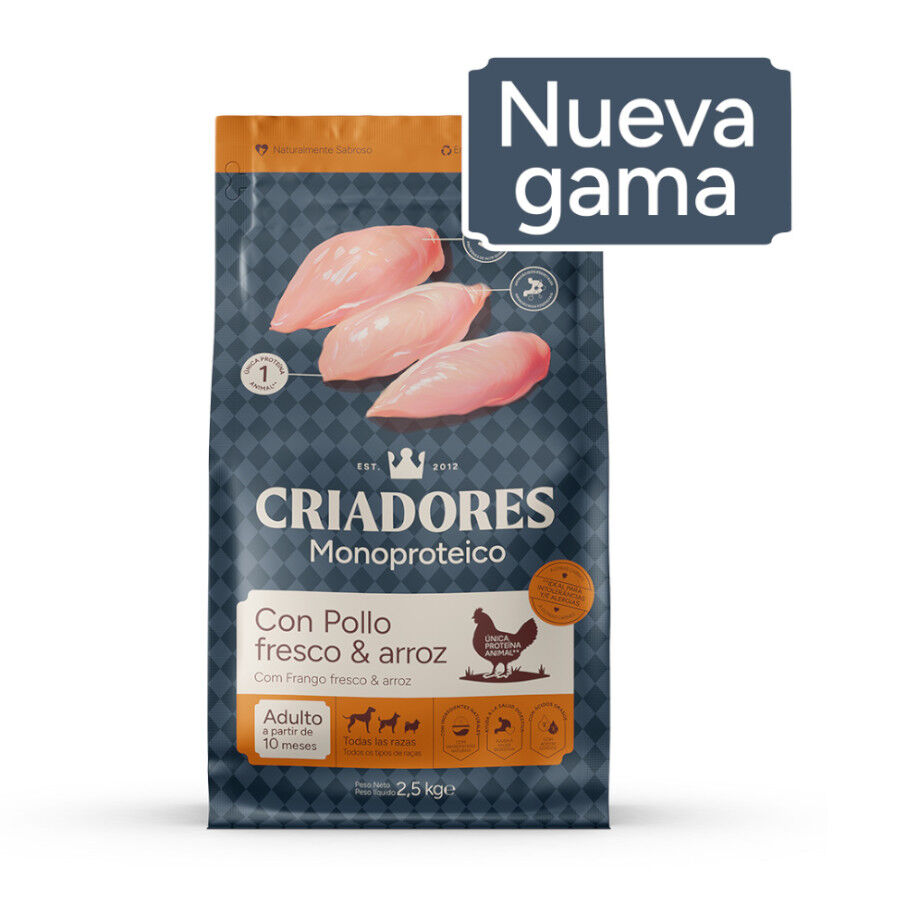 10 kg Criadores Monoproteico Adulto Ra&ccedil;&atilde;o de frango para c&atilde;es, , large Imagem n&uacute;mero 2