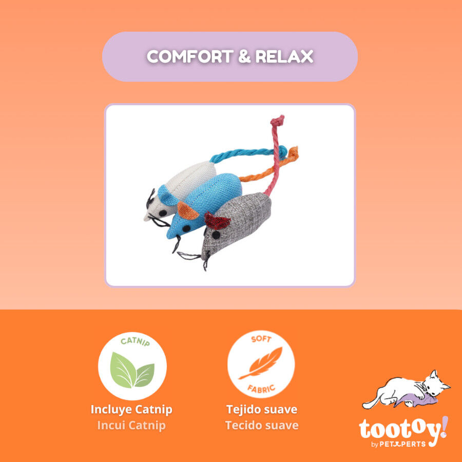 ootoy! Comfort & Relax Brinquedo ratos brulap de corda para gatos, , large Imagem n&uacute;mero 3