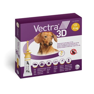 Pipetas desparasitantes para cães Vectra 3D