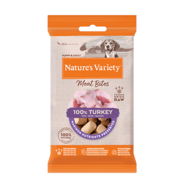 20 g Nature's Variety Snacks Meat Bites Peru liofilizado para cães,  Imagem número 1 20 g Nature's Variety Snacks Meat Bites Peru liofilizado para cães, , large Imagem número 1
