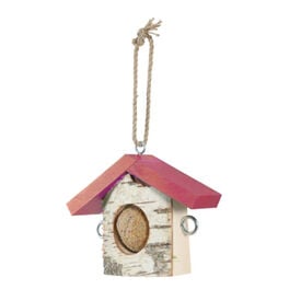 Zolux Suporte BDG Casinha vermelha em madeira para pássaros