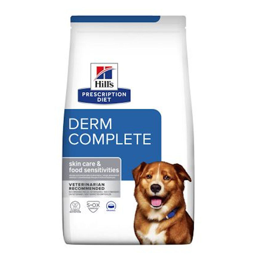 2 x 12 kg Hill's Prescription Diet Derm Complete ra&ccedil;&atilde;o para c&atilde;es Pack poupan&ccedil;a!, , large Imagem n&uacute;mero 2