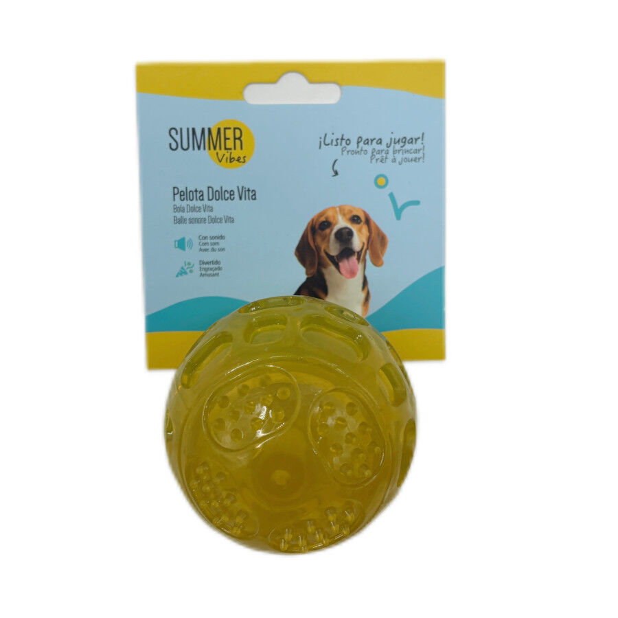 Summer Vibes Squeaker Ball Bola para c&atilde;es, , large Imagem n&uacute;mero 5
