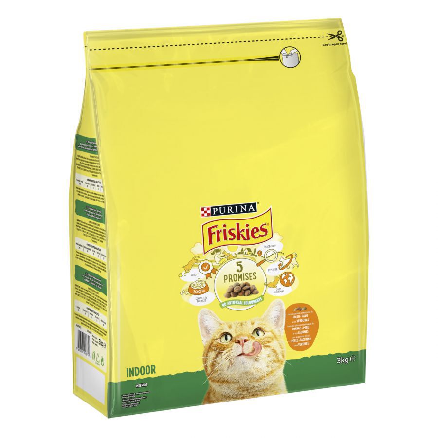 3 kg Friskies Indoor Controlo Bolas Pelo ra&ccedil;&atilde;o para gatos, , large Imagem n&uacute;mero 2