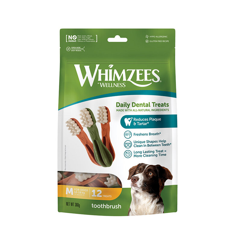 12 sticks Whimzees Snacks Dentários para cães de porte médio,  Imagem número 1 12 sticks Whimzees Snacks Dentários para cães de porte médio, , large Imagem número 1