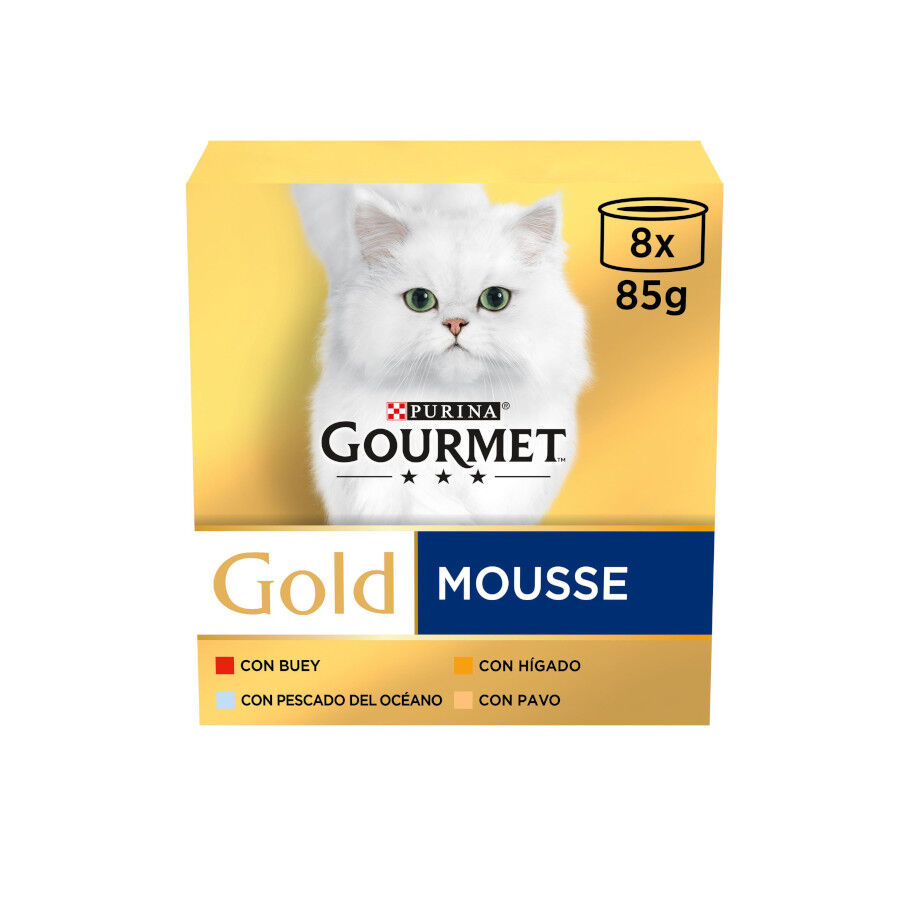 12 latas x 85 g Gourmet Gold Mousse Sortido de latas para gatos , , large Imagem n&uacute;mero 1