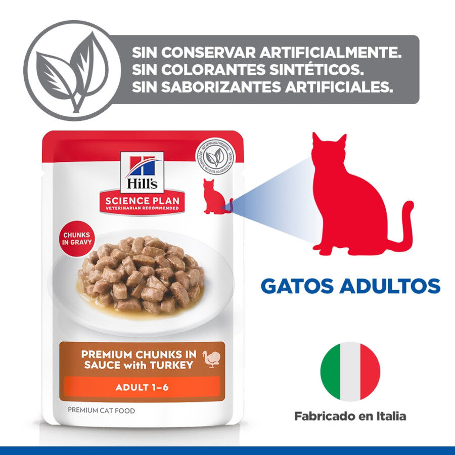 85 g Hill's Adult Science Plan Peru saqueta para gatos, , large Imagem n&uacute;mero 4