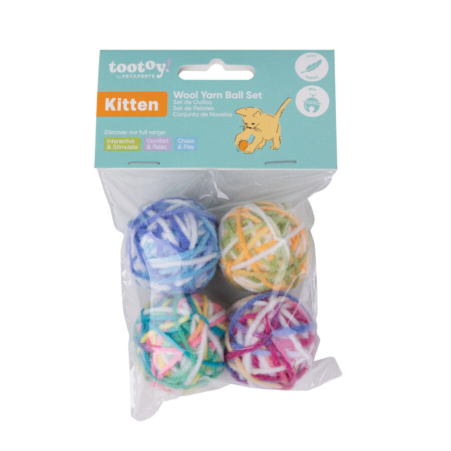 Tootoy! Kitten Kit de bolas de l&atilde; com guizo para gatinhos, , large Imagem n&uacute;mero 8