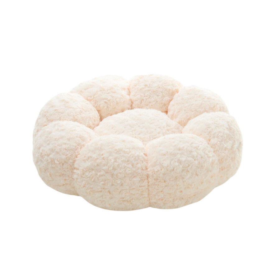 Leeby Sof&aacute; Flower Bed Swirl Bege para c&atilde;es, , large Imagem n&uacute;mero 1