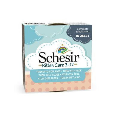 Schesir Kitten Atum com Aloé lata para gatos