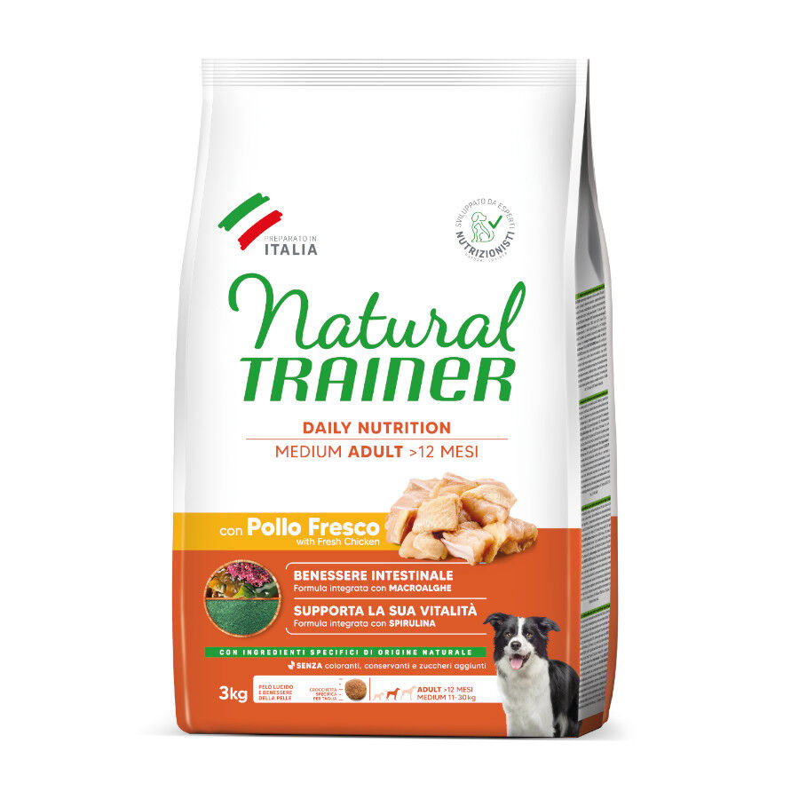3 kg Natural Trainer Adult Medium Frango ra&ccedil;&atilde;o para c&atilde;es, , large Imagem n&uacute;mero 1