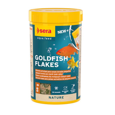 Sera Goldy Nature flocos para peixes vermelhos