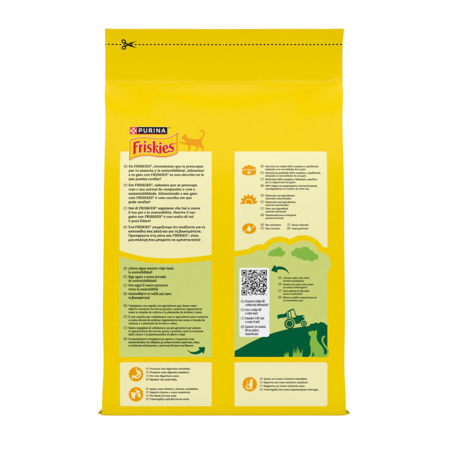 4 kg Friskies Adult Vaca, Frango e Legumes ra&ccedil;&atilde;o para gatos, , large Imagem n&uacute;mero 6