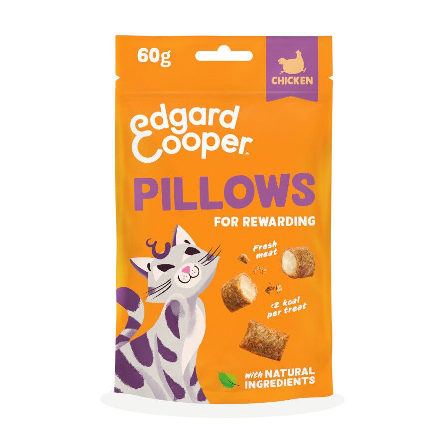 60 g Edgard & Cooper Pillows Snack de frango para gatos, , large Imagem n&uacute;mero 1