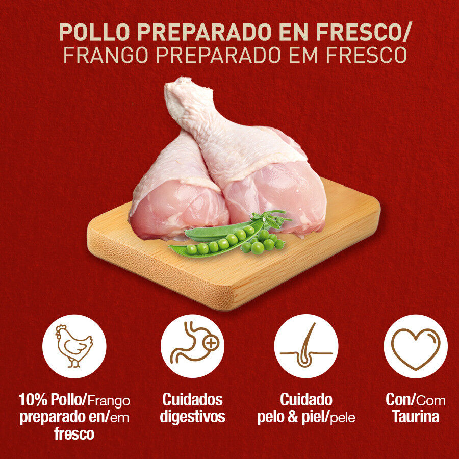 2.5 kg Ra&ccedil;&atilde;o para gatos Catxtreme Senior Sterilized Chicken and Peas, , large Imagem n&uacute;mero 2