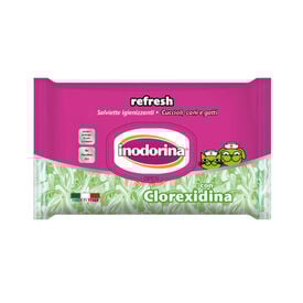 Inodorina Refresh Toalhitas Húmidas Clorexidina para cães e gatos