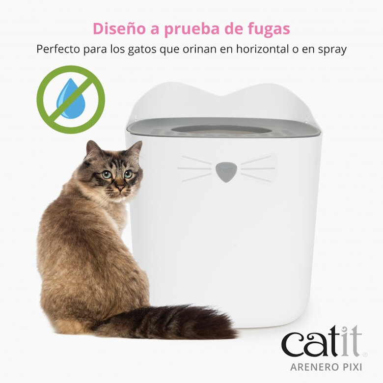 Catit Pixi Caixa de Areia Branca para gatos,  Imagem número 5 Catit Pixi Caixa de Areia Branca para gatos, , large Imagem número 5