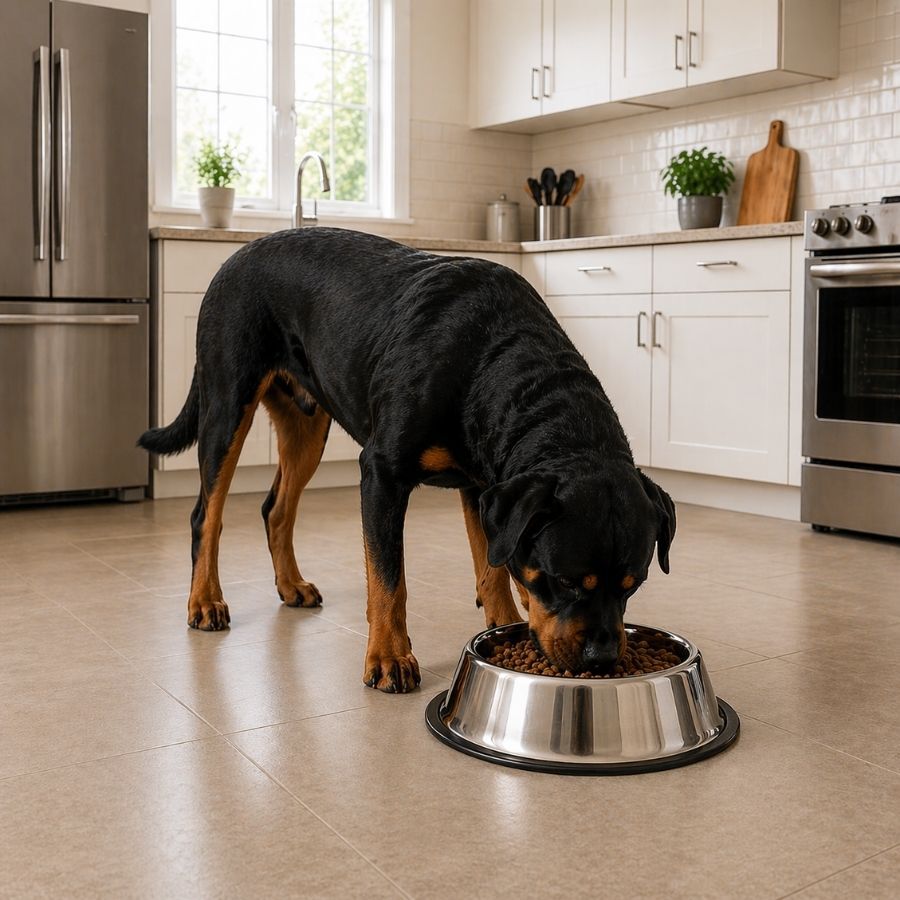 Leeby Comedouro de Metal com Anel de Silicone para c&atilde;es, , large Imagem n&uacute;mero 1