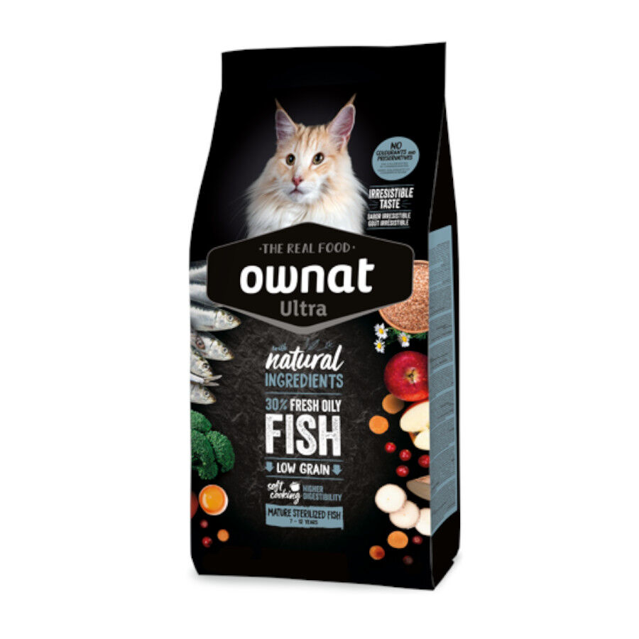 Ownat Ultra Mature Esterilizado Ra&ccedil;&atilde;o de peixe para gatos, , large Imagem n&uacute;mero 1