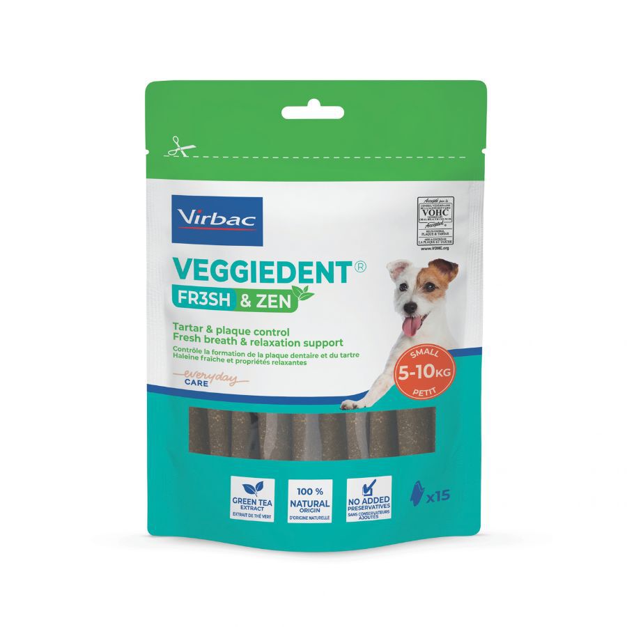 15 sticks Virbac L&aacute;minas Veggiedent Zen S para c&atilde;es, , large Imagem n&uacute;mero 2