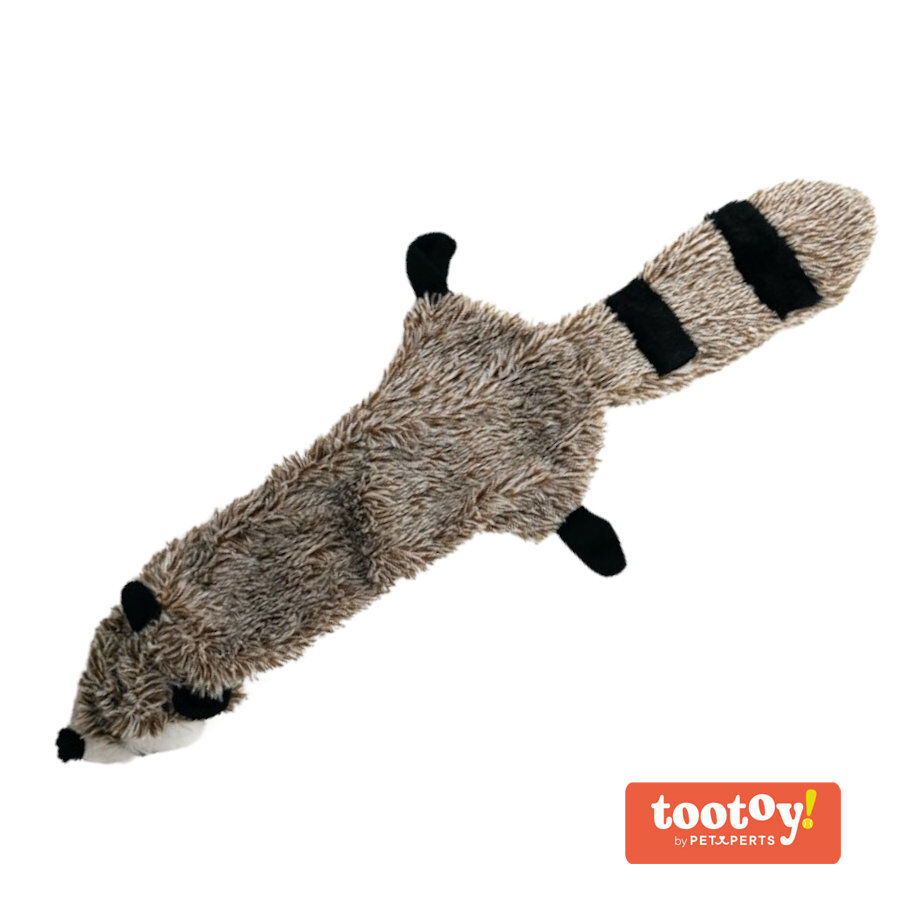Tootoy! Comfort Skinny Racoon peluche com som crocante para c&atilde;es, , large Imagem n&uacute;mero 1