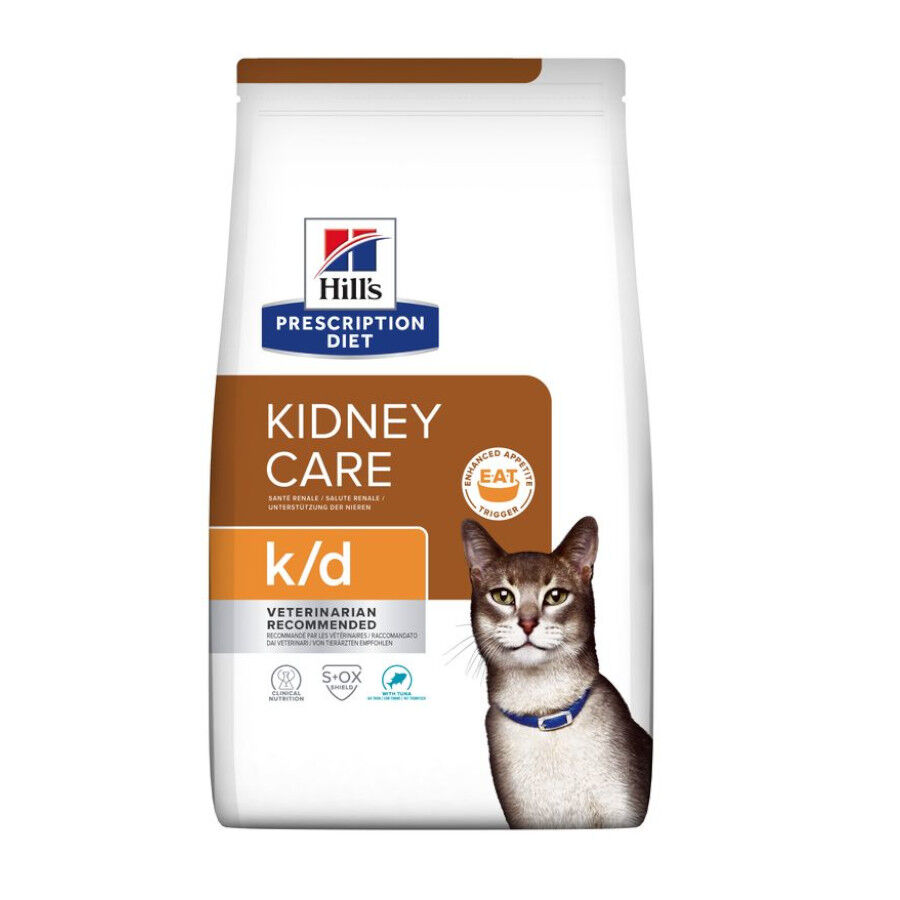 1.5 kg Hill's Prescription Diet kidney Care k/d Ra&ccedil;&atilde;o de atum para gato, , large Imagem n&uacute;mero 1