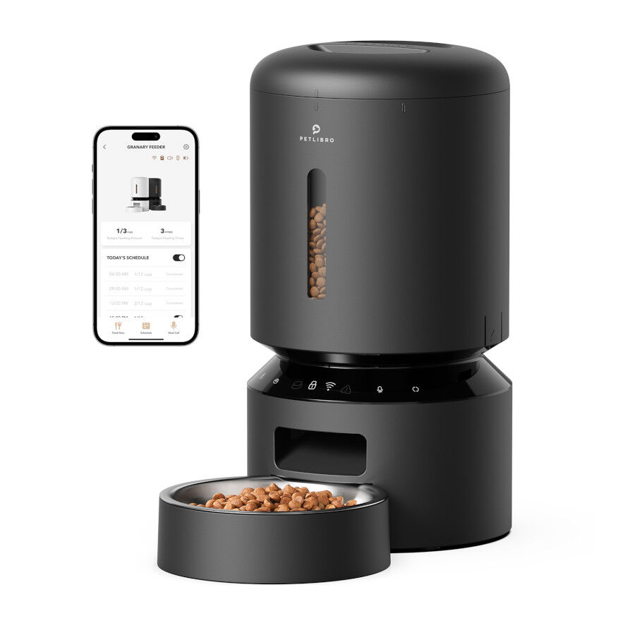 Petlibro Granary Wi-Fi Comedouro Autom&aacute;tico Preto para c&atilde;es e gatos, , large Imagem n&uacute;mero 1