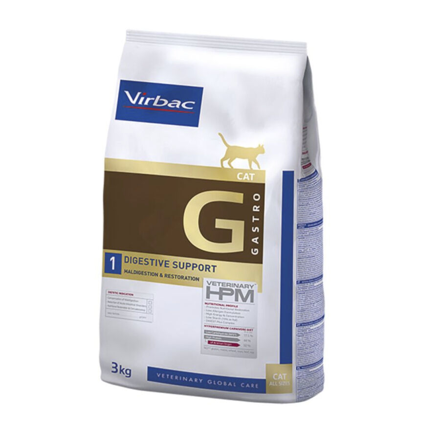 3 kg Virbac Gastro Digestive Support Hpm ra&ccedil;&atilde;o para gatos, , large Imagem n&uacute;mero 1