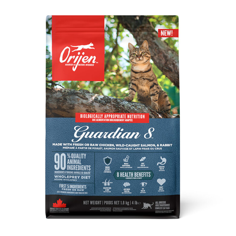 4.5 kg Orijen Guardián 8 Ração para gatos,  Imagem número 1 4.5 kg Orijen Guardián 8 Ração para gatos, , large Imagem número 1