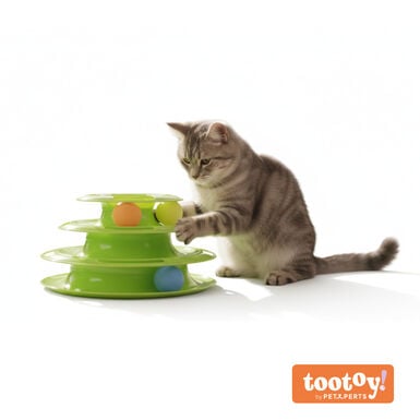 Tootoy! Interactive & Stimulate Brinquedo torre interativa para gatos