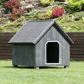 TK-Pet Alpine Casota de Madeira Cinzenta para cães