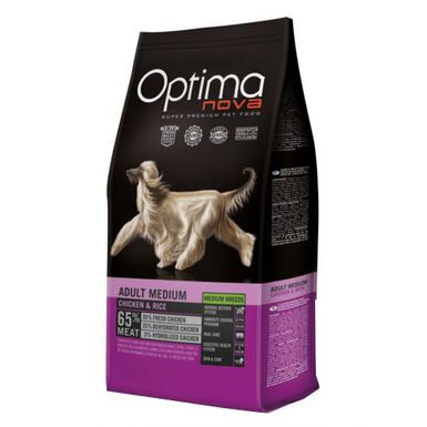 Optima Nova Adult Medium Frango e Arroz ração para cães