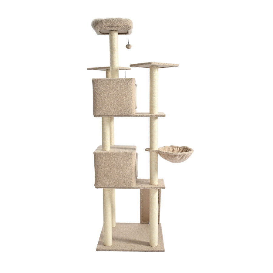 Leeby Boucle Collection &aacute;rvore arranhadora XL com camas e brinquedos para gatos, , large Imagem n&uacute;mero 10