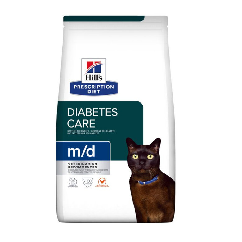 3 kg Hill's Prescription Diet m/d Diabetes Weight Frango ração para gatos,  Imagem número 1 3 kg Hill's Prescription Diet m/d Diabetes Weight Frango ração para gatos, , large Imagem número 1