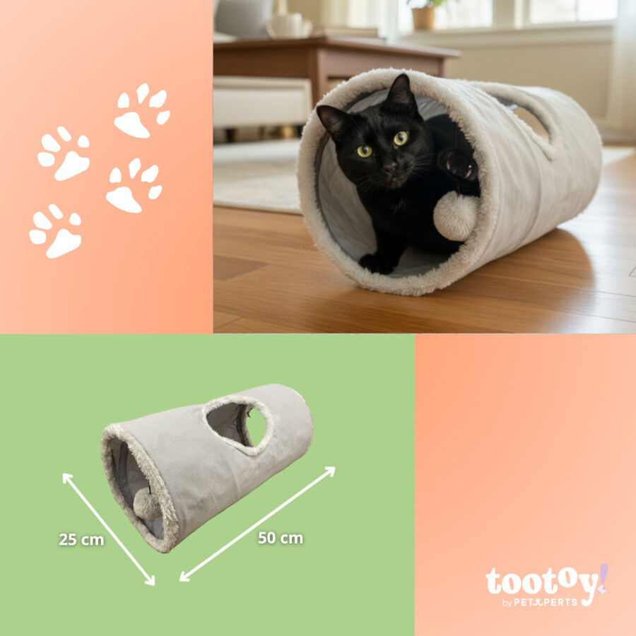 Tootoy! Interactive & stimulate T&uacute;nel suave para gatos, , large Imagem n&uacute;mero 4