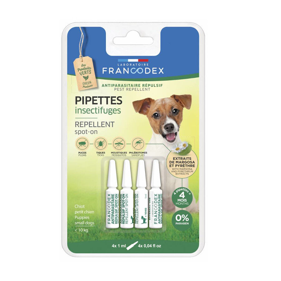 Francodex Pipetas Repelentes Naturais para c&atilde;es pequenos, , large Imagem n&uacute;mero 1