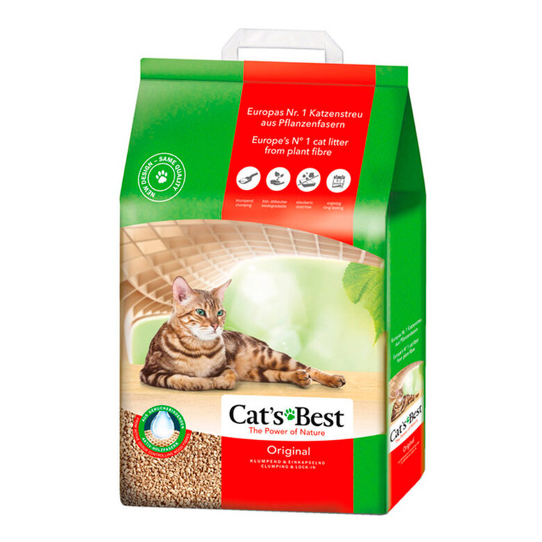 4.3 kg Cat's Best Öko Plus Absorvente Vegetal para gatos,  Imagem número 1 4.3 kg Cat's Best Öko Plus Absorvente Vegetal para gatos, , large Imagem número 1