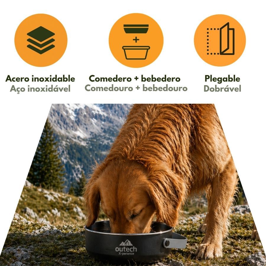 Outech X-perience Comedouro Port&aacute;til para c&atilde;es, , large Imagem n&uacute;mero 5