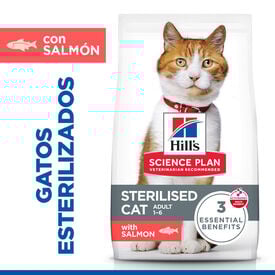 Hill's Science Plan Sterilised Ração de salmão para gatos