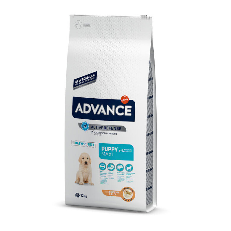 Advance Active Defense Maxi Puppy Frango e Arroz ração para cães, , large image number null