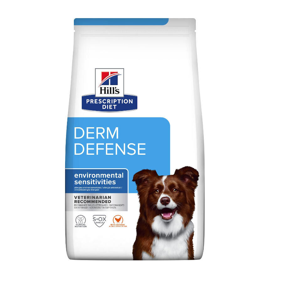 12 kg Hill's Prescription Diet Derm Defense Frango ra&ccedil;&atilde;o para c&atilde;es, , large Imagem n&uacute;mero 1